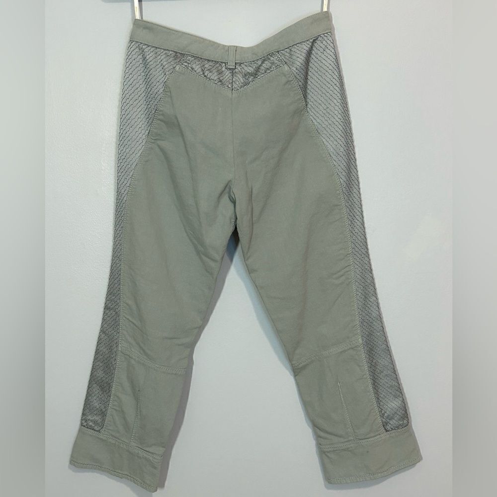 Roberto Cavalli cropped Riding Pants Satin detail Steel Size S $875 - Picture 8 of 15